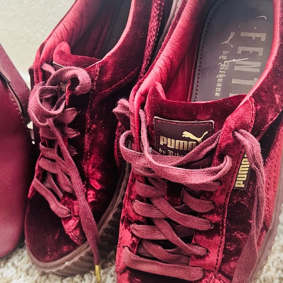 Puma Women's Rich Red Velvet Sneakers - Picture 2 of 5
